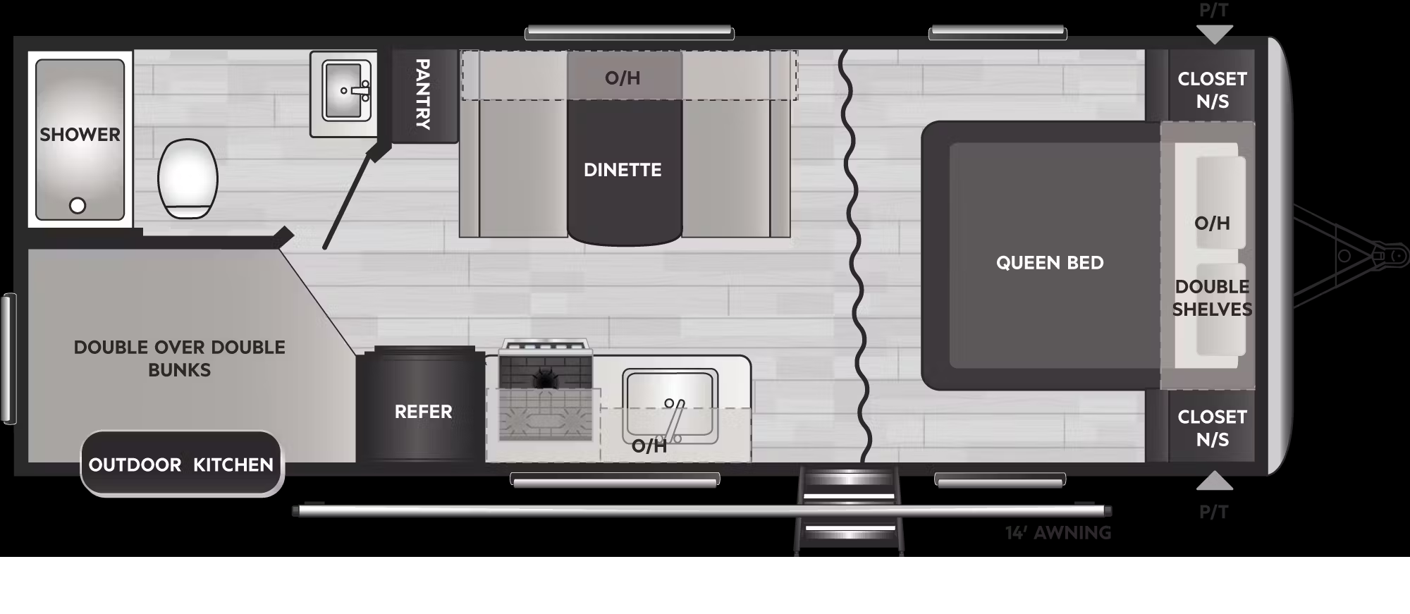 2023 KEYSTONE SPRINGDALE 220BHWE, , floor-plans-day image number 0